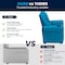 Flash Furniture Kids Recliner, 21-1/2" to 36-1/2" x 27", Upholstery Color: Turquoise DG-ULT-KID-TURQ-GG - alternate 4